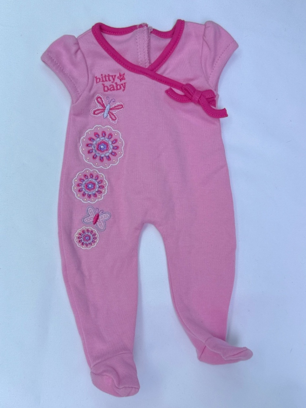 American Girl Bitty Baby Clothes Lot 5 Pc Pajamas Sleeper Dress Outfit 15” Doll - Picture 3 of 5